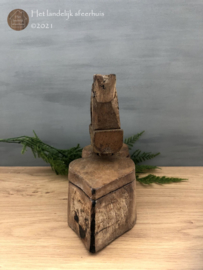 Oud houten juwelendoosje