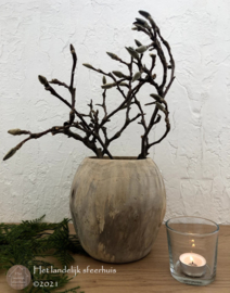 Houten pot/vaas