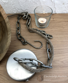 Stoere houten, sfeervolle hanglamp