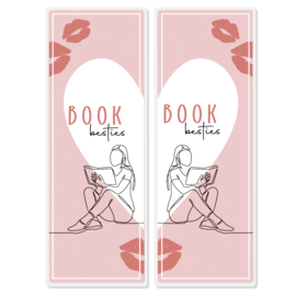 Set van 2 boekenleggers - Book Besties