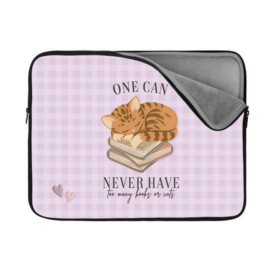 Book/E-Reader Sleeve- One can never have too many books or cats