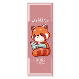 Boekenlegger - So many books, so little time | RED PANDA