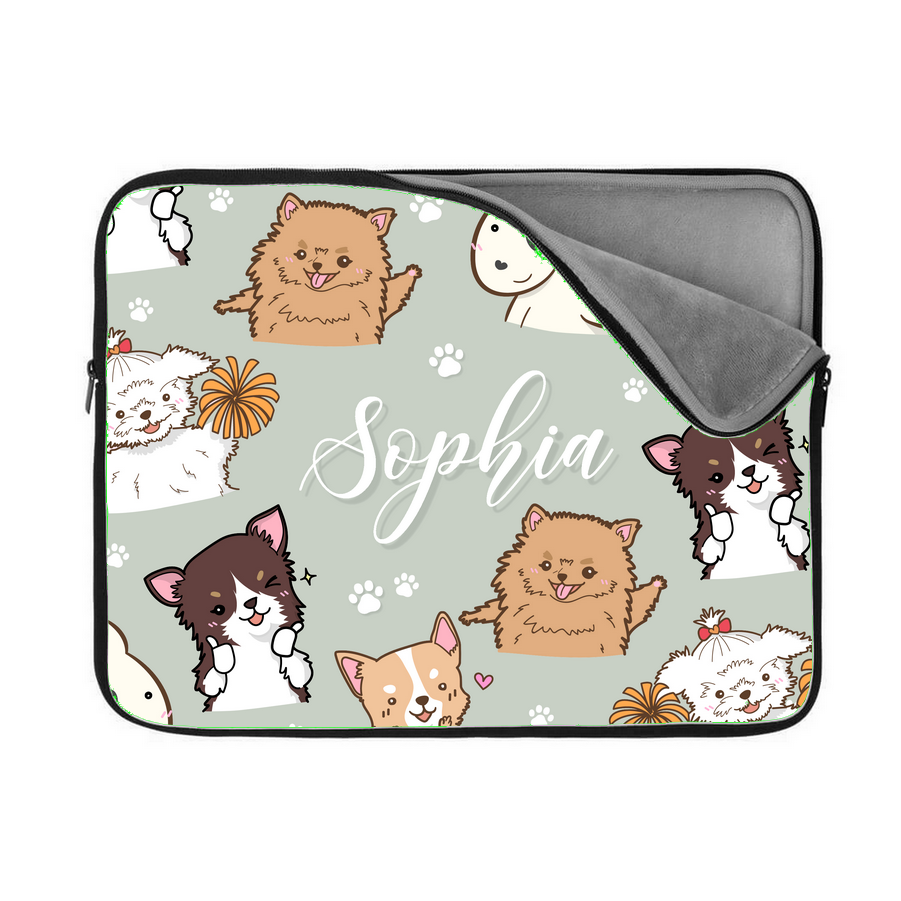 Book/E-Reader Sleeve - Gepersonaliseerd Honden