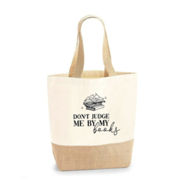 Jute Shopper - Don't judge me by my books