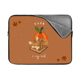 Book/E-Reader Sleeve - Cats & Cozy Reads