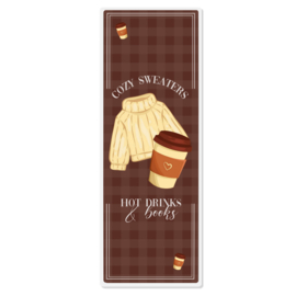 Boekenlegger - Cozy Sweaters, Hot Drinks & Books