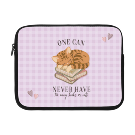 Book/E-Reader Sleeve- One can never have too many books or cats