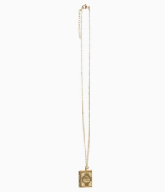 Boekvormige medaillonketting in geschenkdoos