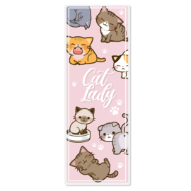 Boekenlegger - Cat Lady PINK