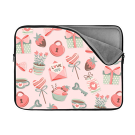 Book/E-Reader Sleeve - Valentijn All Over