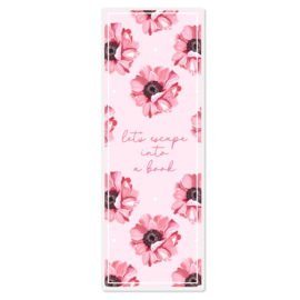 Boekenlegger - Let's escape into a book | Floral