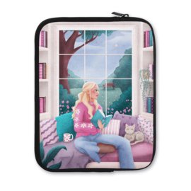 Chapterized x Another View | Book/E-Reader Sleeve - Cozy Reading Girl Blonde Hair