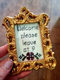 Welcome, please leave by 9