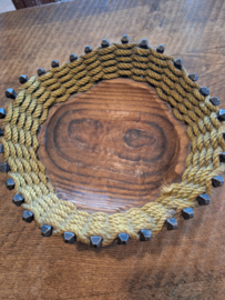 Vintage houten fruitschaal