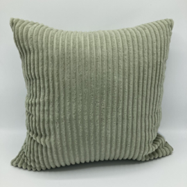 Sierkussen corduroy tea green