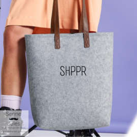 Premium vilten shopper