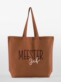 Maxi totebag meester of juf