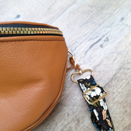 Crossbodytas leder camel