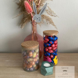 Voorraadpot met kurkstop groot
