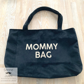 Mommy bag black velvet