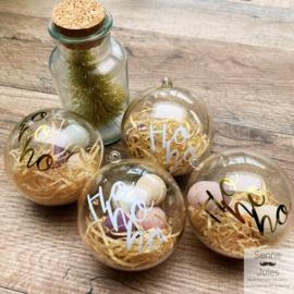 Kerstbal met mini bathbombs