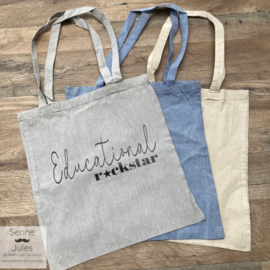 Totebag educational rockstar