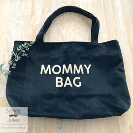 Mommy bag black velvet