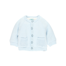 Boboli - Gebreid babyjasje blauw