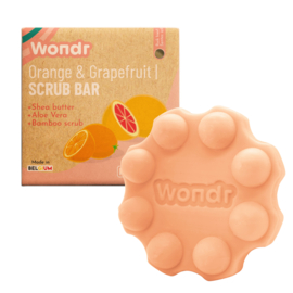 Wondr - Shower & Scrub Bar - Orange & Grapefruit