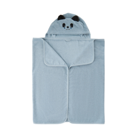 Pippi Babywear - Badhanddoek met capuchon - lichtblauw
