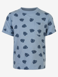 En Fant - Blauw t-shirt 'palm leaves'