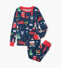 Little Blue House - Pyjama set - Christmas Village Navy