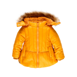 Boboli - Curcuma gele winterjas met capuchon