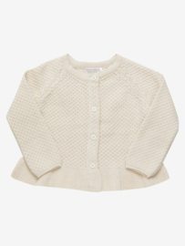 Minymo - Gebreide cardigan beige