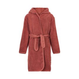 Pippi Babywear - Badjas met capuchon - marsala rood