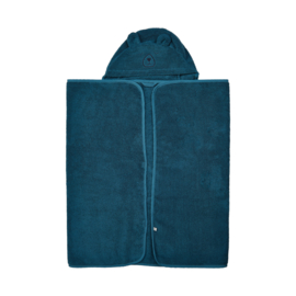 Pippi Babywear - Badhanddoek met capuchon - donkerblauw