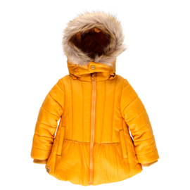 Boboli - Curcuma gele winterjas met capuchon