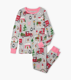 Little Blue House - Pyjama set - Christmas Village Grey