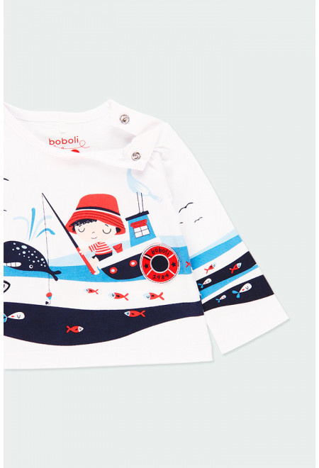 Boboli - T-shirt 'At Sea' voor baby jongens