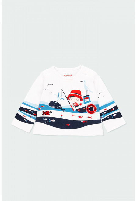 Boboli - T-shirt 'At Sea' voor baby jongens