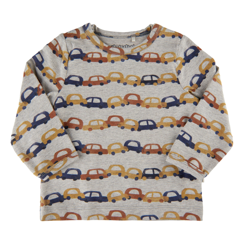 Minymo - T-shirt "cars" met lange mouwen