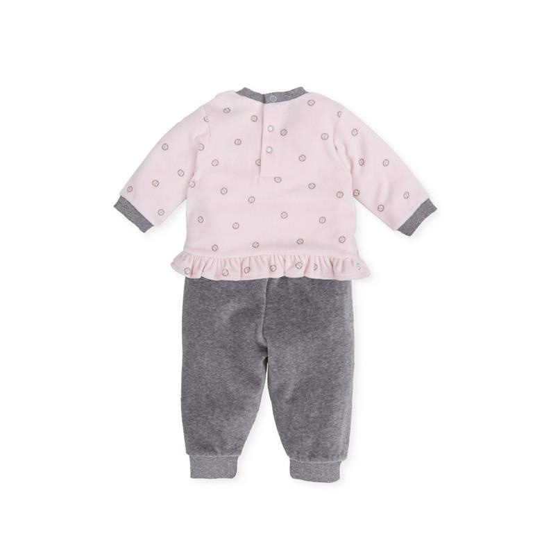 Tutto Piccolo - Velours pyjama roze