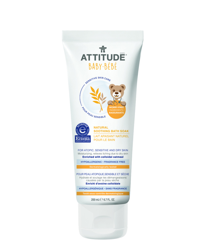 Attitude Sensitive Skin - 2-in-1 natural soothing bath soak
