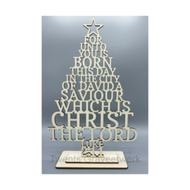kerstboom For unto you
