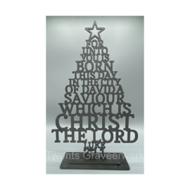 kerstboom For unto you