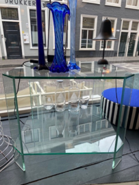VINTAGE JAREN 80 GLAZEN TAFEL