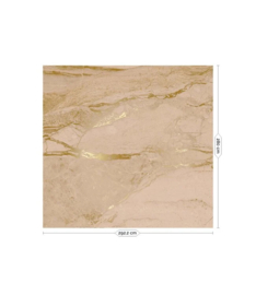 Kek amsterdam High Gloss marmer Gold/Nude