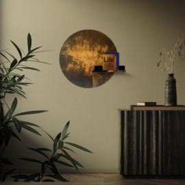 MAGNEETSTICKER GOUD FABRIC - Ø 60 CM