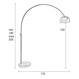 Booglamp Bow zwart