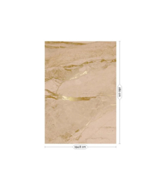 Kek amsterdam High Gloss marmer Gold/Nude